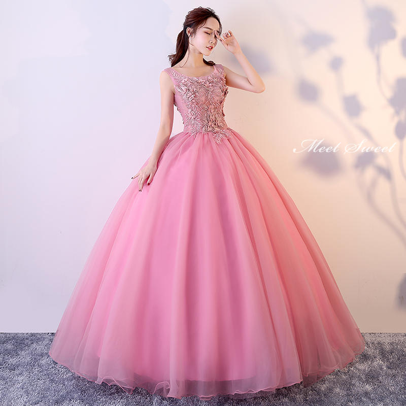 ウェディングドレス ウエディングドレス パーティードレス カラードレス 演奏会 安い 結婚式 イブニングドレス 二次会ドレス ピンク フォーマル 袖なし ノースリーブ 発表会ドレス 花嫁 プリンセスラインドレス 披露宴 コンサート カクテルドレス 前撮り 後撮り|ミートスウィート