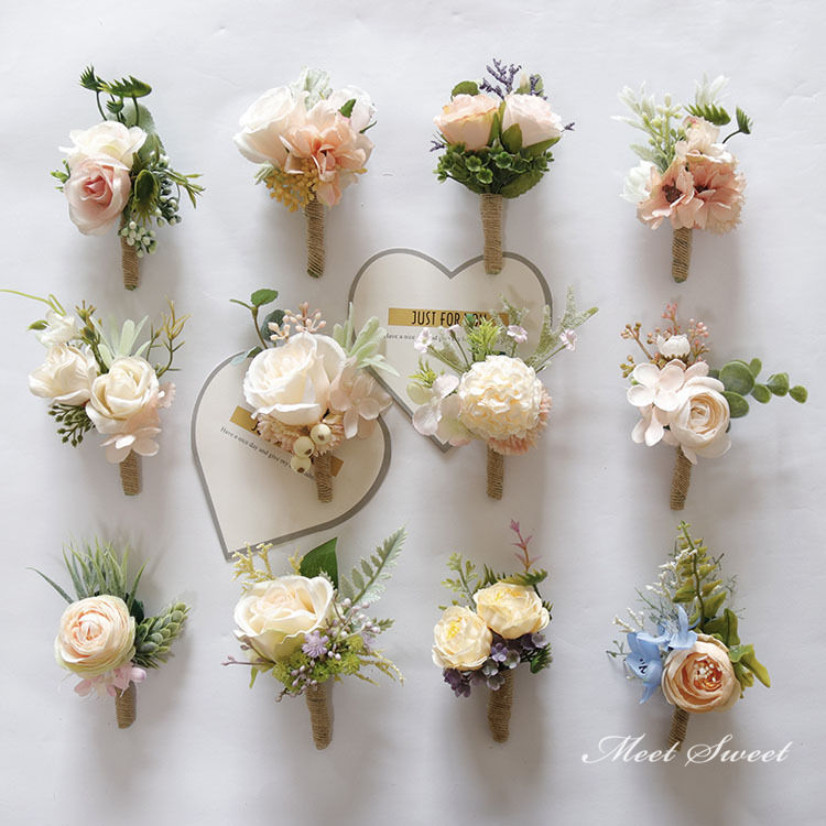 楽天市場】ブートニア リストブーケ 12デザイン 二次会 結婚式