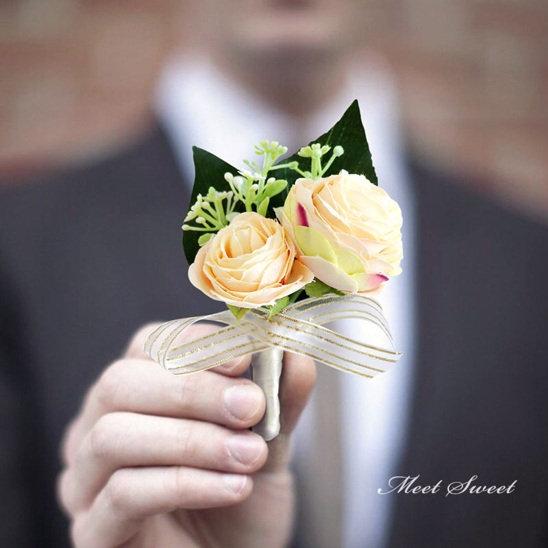 楽天市場】リストブーケ 二次会 ブートニア 結婚式 ウェディング 花嫁