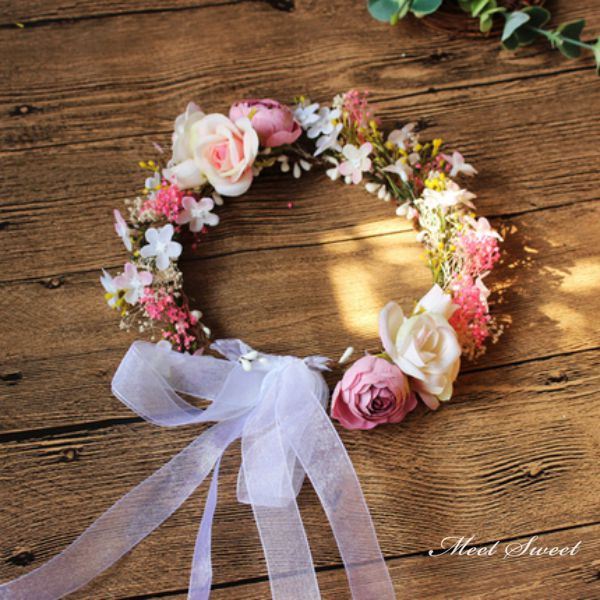 楽天市場】花冠 花かんむり ウェディング 花冠 赤ちゃん 南国 ヘア