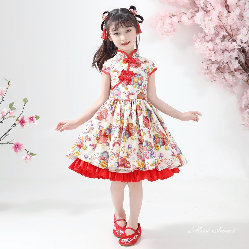 ミニ チャイナ風ワンピース チャイナドレス キッズドレス 女の子 子供 ドレス ピアノ発表会 セレモニー ワンピース 結婚式 子ども コンクール 子供服 フォーマル 子供ドレス フォーマルドレス 七五三 フラワーガール ジュニア プリンセス お姫様｜ミートスウィート 7,803円