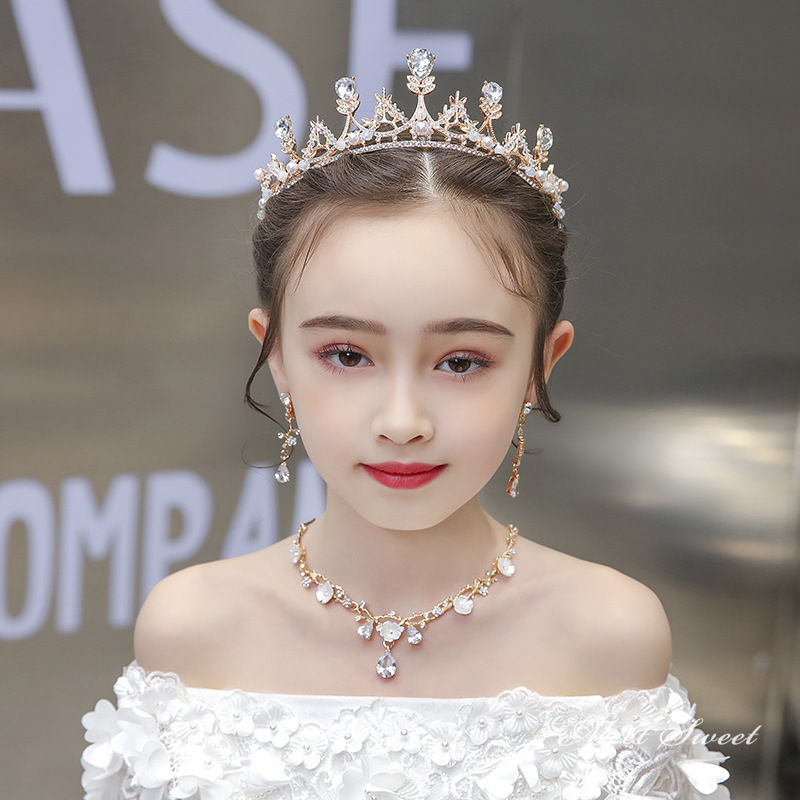 楽天市場】ゴールド シルバー ティアラ ネックレス イヤリング 子供 