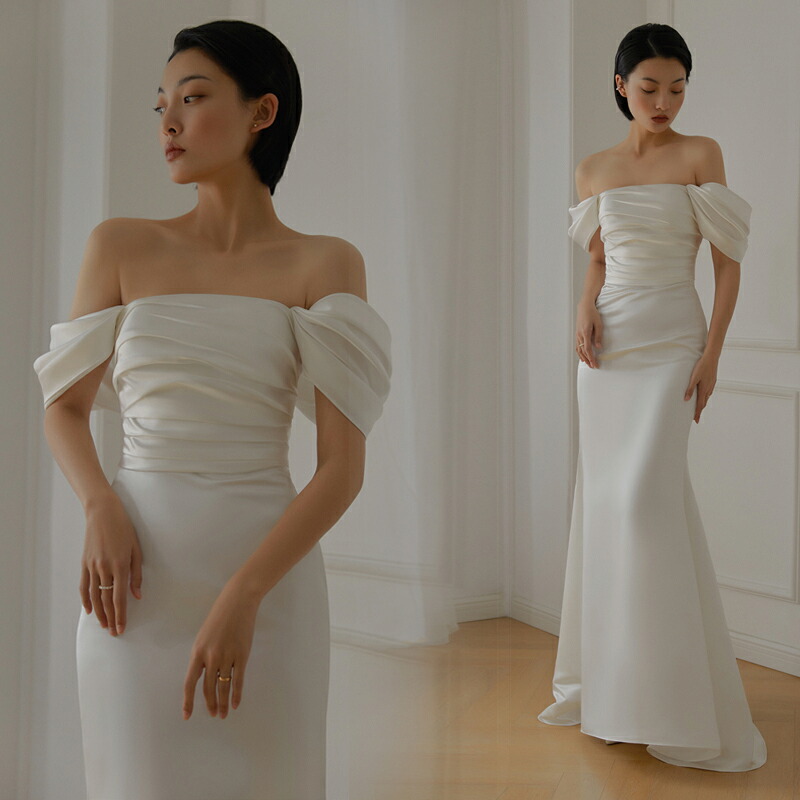 御芽出度御召しもの ウェディングドレス ロング御召しもの 二次会 御芽出度 前撮り 御芽出度 お嫁さん 人魚御召しもの スレンダードレス オフショルダー 外国で挙式 写真絵御芽出度 象牙色 wedding dress 寄り合い御召しもの 小っちゃい大いさ 馬鹿でかい大いさ
