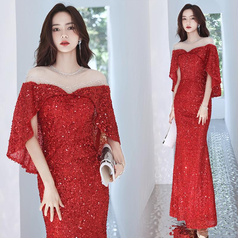 色合いお召しもの チャック 寄り合いお召しもの ロングお召しもの 華燭の典 二次会 告げ知らせる会 花嫁御寮 華燭の典お召しもの ウェディングドレス スパンコール マーメイドドドレス 彼は誰時お召しもの 音楽会 力くらべ カクテルお召しもの 華燭の典 かき鳴らす会 交歓会 前撮り 成年者 格好のいい ウェディングドレス-レディースファッション