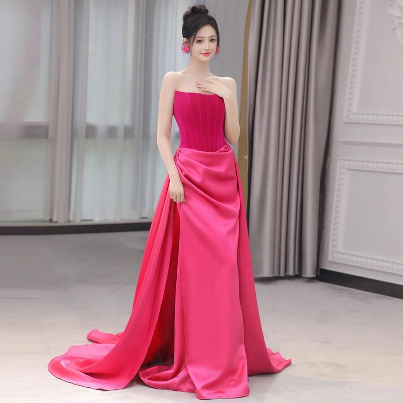 楽天市場】カラードレス パーティードレス スレンダードレス ローズ