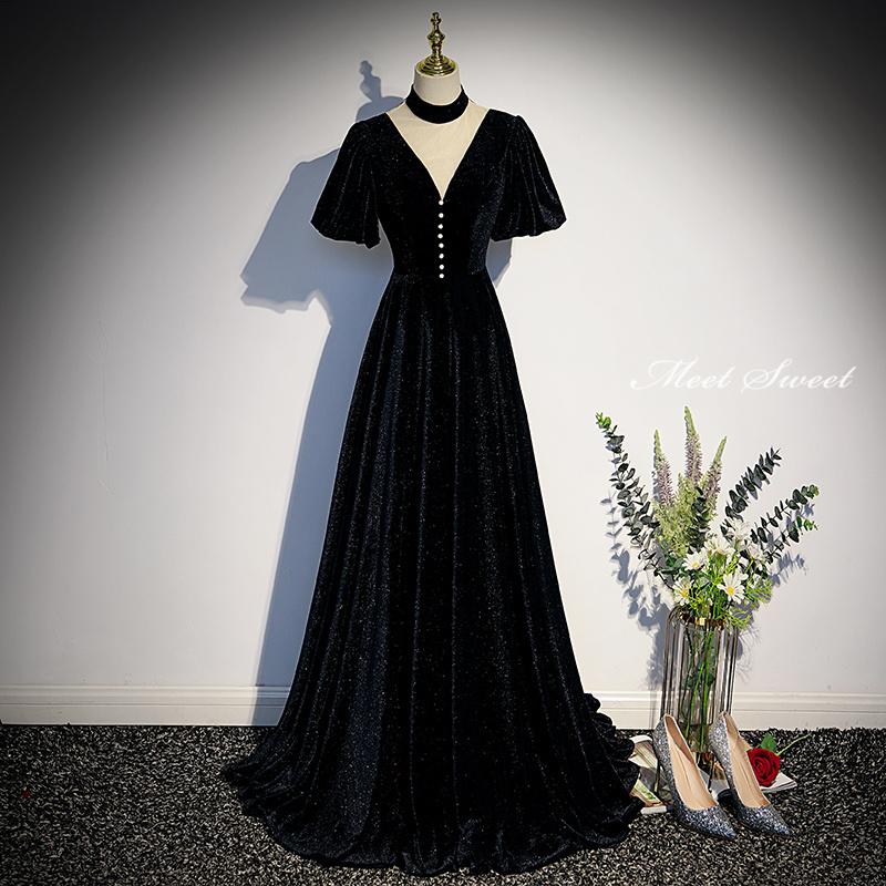 カラードレス ファスナー ブラック ワインレッド ステージ ロングドレス 結婚式 二次会 発表会 演奏会 ウェディングドレス ウエディングドレス スレンダードレス イブニングドレス コンサート コンクール パーティードレス ブライダル 花嫁 披露宴 ベルベット ハイネック|ミートスウィート