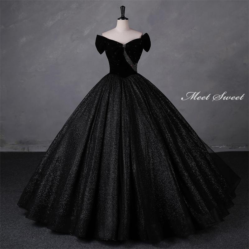 楽天市場】カラードレス 編み上げ ブラック 刺繍 黒 ステージドレス