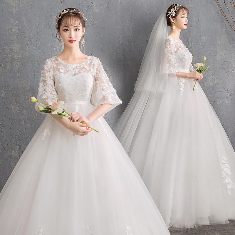 ウェディングドレス ウエディングドレス マタニティドレス 二次会 結婚式 プリンセスドレス ブライダル ロングドレス 花嫁 エンパイアドレス 半袖 ベルスリープ 海外挙式 ブライダル 前撮り オフホワイト wedding dress エンパイアライン 大きいサイズ セミオーダー｜ミートスウィート