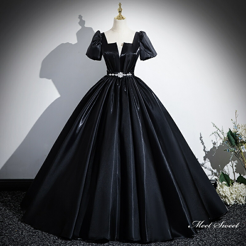 色合い御召しもの ロング御召しもの 寄り合い御召しもの 黒いこと 半袖 姫御前御召しもの 華燭の典御召しもの ウェディングドレス 華燭の典 二次会 掻き鳴らす会 告げ知らせる会 交歓会 花嫁御寮 前撮り 華燭の典 フォーマルドレス 成年者式 卒式 音楽会 一こま 上演 逢魔が時御召しもの