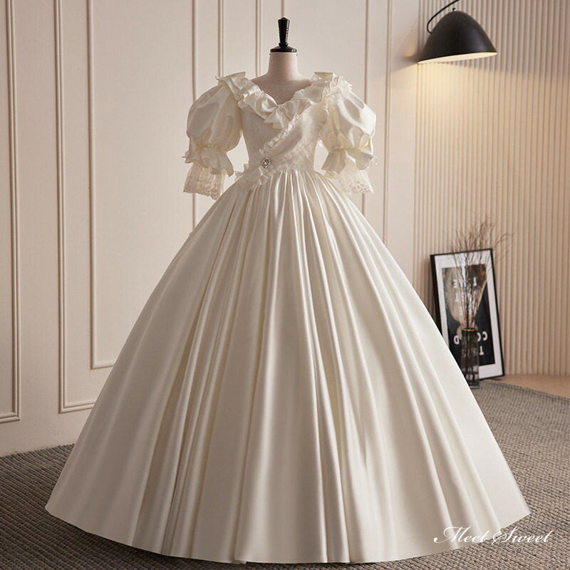 【関税込】DVF★ドロテア アブストラクトプリントドレス アブストラクトプリント Vネックドレス（M5J29563＿＿