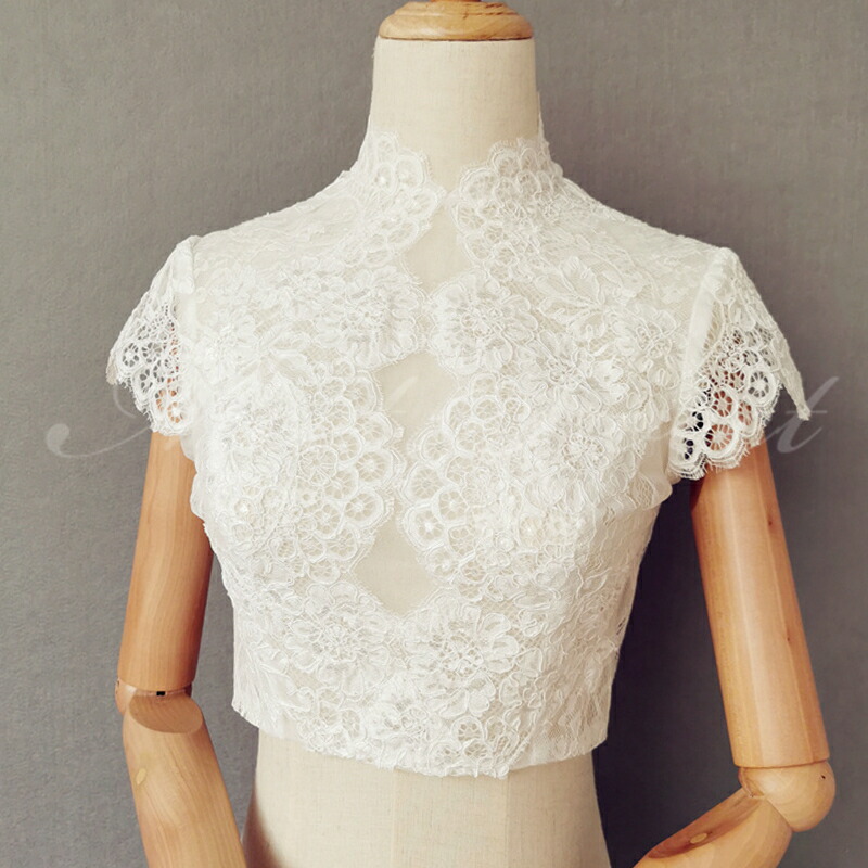 楽天市場】レース ブライダル ウエディングボレロ 結婚式 花嫁 挙式