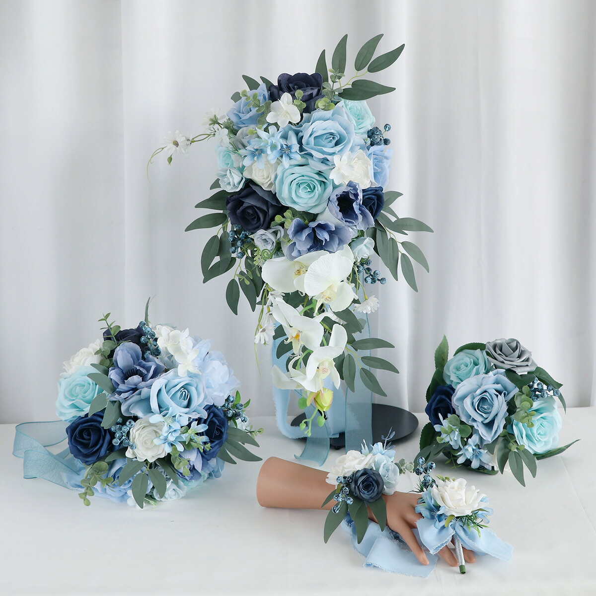 楽天市場】ウェディングブーケ 単品/セット ブートニア リストブーケ