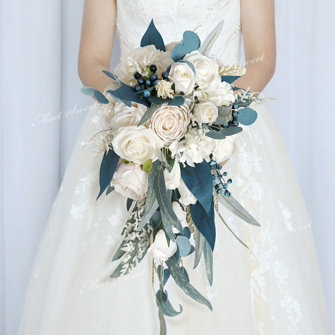 楽天市場】ウェディング ブライダル ウエディングブーケ 造花 前