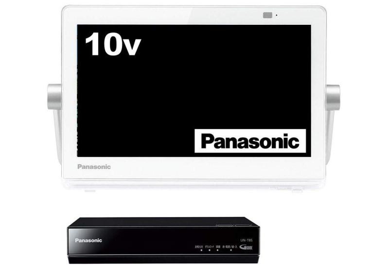 【中古】パナソニック 10V型 液晶 テレビ受像機 プライベート・ビエラ UN-10T8-W 2018年青写真