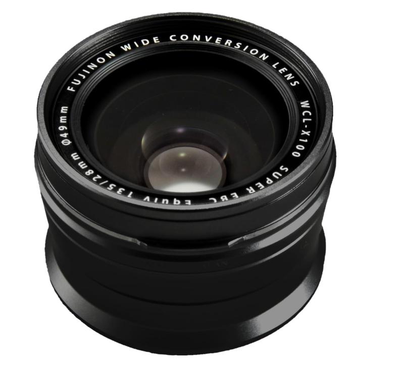 【中古】富士フイルム(FUJIFILM) X100用ワイドコンバージョンレンズ ブラック WCL-X100B II|ソファポテト