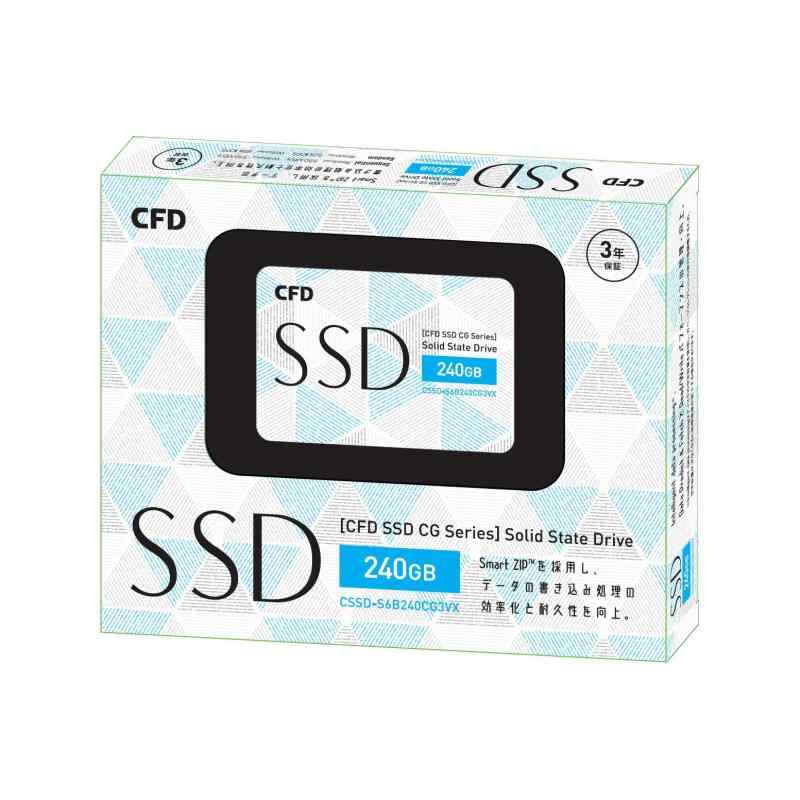 【中古】CFD販売 SSD 内蔵2.5インチ SATA接続 CG3VX シリーズ 240GB CSSD-S6B240CG3VX