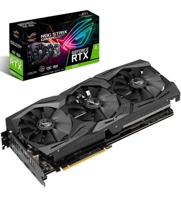 【中古】ASUS NVIDIA GeForce RTX 2070搭載 トリプルファンモデル ブラック 8GB ROG-STRIX-RTX2070-O8G-GAMING