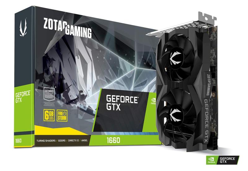 【中古】ZOTAC Gaming GeForce GTX 1660 6GB GDDR5 192ビット ゲーミンググラフィックスカード 超コンパクト ZT-T16600F-10L