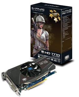 【中古】SAPPHIRE Radeon ビデオカード HD7770 1G GDDR5 PCI-E HDMI/DVI-I/DUAL MINI DP SAHD777-1GD5R0｜ソファポテト