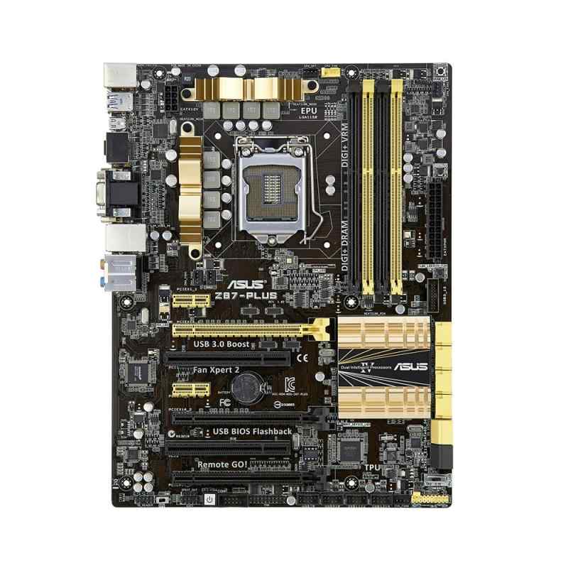 【中古】ASUSTek社製 ソケットLGA1150積み上げる ATX 母ちゃんゲーム盤 Z87-PLUS
