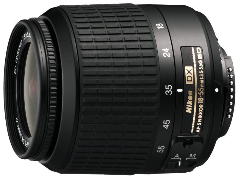 【中古】Nikon AF-S DX Zoom Nikkor ED 18-55mm F3.5-5.6G ブラック デジタル一眼レフ用