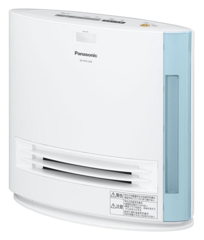 【中古】パナソニック セラミックファンヒーター 加湿機能付 ひとセンサー付 ブルー DS-FKS1204-A|ソファポテト