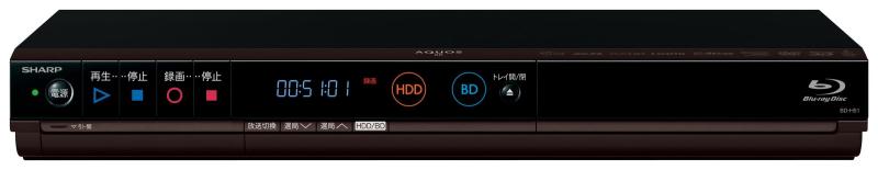 【中古】シャープ 500GB 1チューナー ブルーレイレコーダー かんたんシリーズ AQUOS BD-H51
