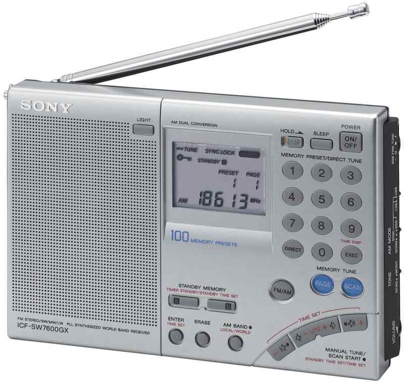 【中古】SONY ICF-SW7600GR FMラジオ