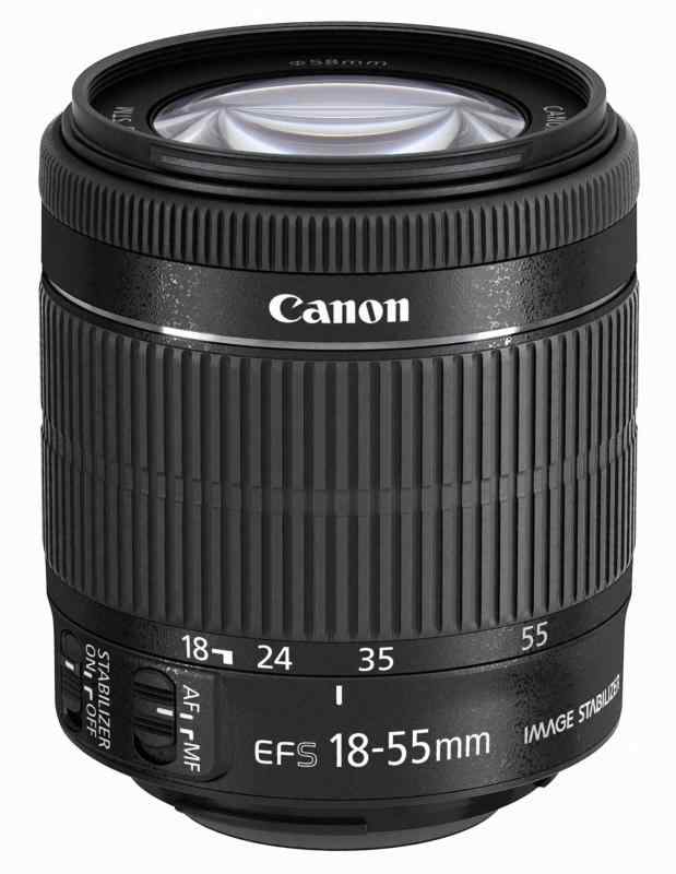 【中古】Canon 標準ズームレンズ EF-S18-55mm F3.5-5.6 IS STM APS-C対応