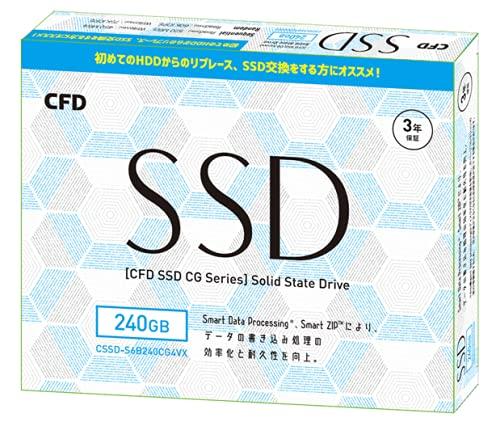 【中古】CFD販売 2.5inch SATA接続 SSD CG4VX シリーズ 3年 CSSD-S6B240CG4VX (240GB)｜ソファポテト