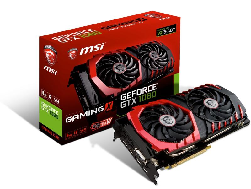 【中古】MSI GeForce GTX 1080 GAMING X 8G 『Twin Frozr VI/OCひな形』 グラフィクスゲーム盤 VD6060