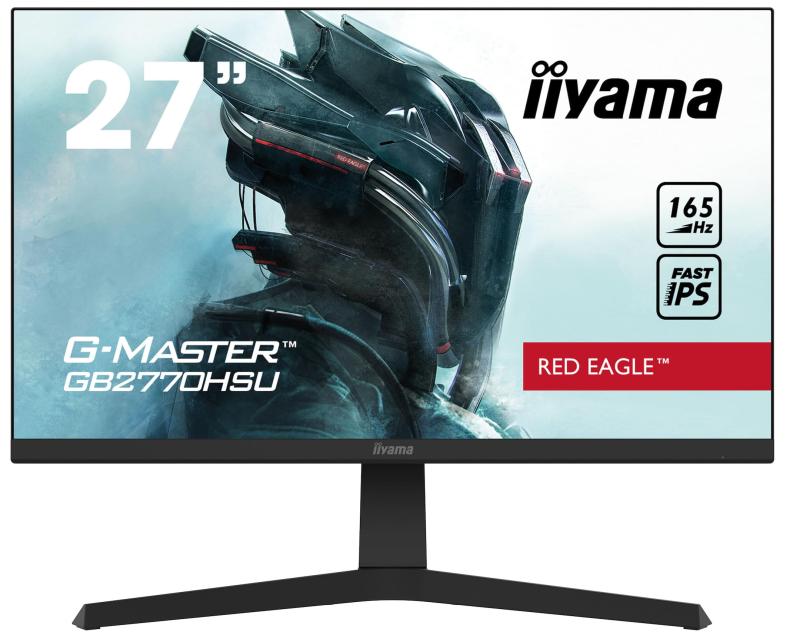 【中古】G-MASTER ゲーミング モニター ディスプレイ 27インチ 165Hz 0.8ms IPS方式 フルHD 高さ調整 全ケーブル付 3年 国内サポート iiyama GB2770HSU-B1画像