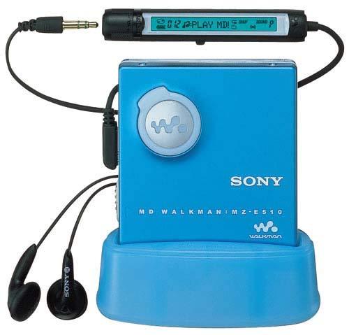 【中古】SONY MZ-E510 L MDウォークマン (青碧)