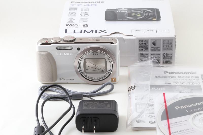 【中古】パナソニック デジタルカメラ ルミックス TZ40 光学20倍 ホワイト DMC-TZ40-W