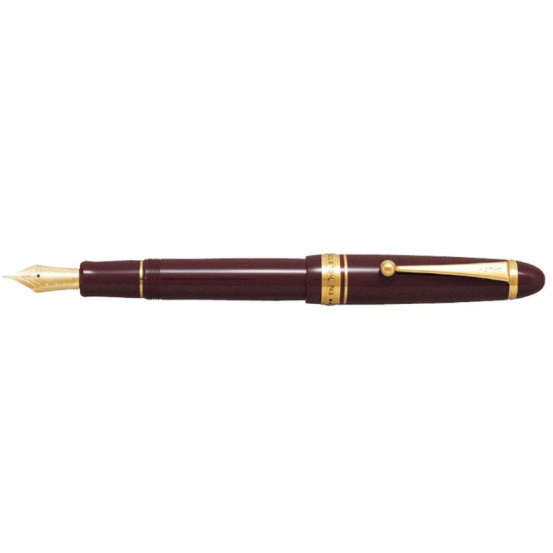 【中古】万年筆 カスタム743 極細字(EF)【ディープレッド軸】 FKK3000RDREF