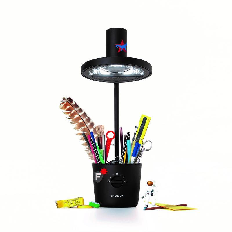 【中古】【１年付】バルミューダ ザ・ライト 太陽光LEDデスクライト ブラック BALMUDA The Light L01A-BK【合格祝い 入学祝い 目に優しい 影ができない】
