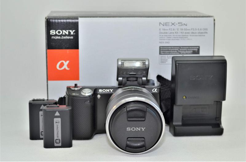 【中古】SONY デジタル一眼カメラ α NEX-5N ズームレンズキット ブラック NEX-5NK/B