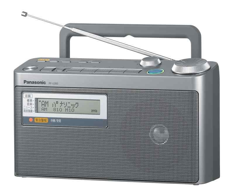【中古】パナソニック FMまさかの時注意報触れ散らかす相応うFM/AM2ダンス楽隊ラジオ受信機 RF-U350-S