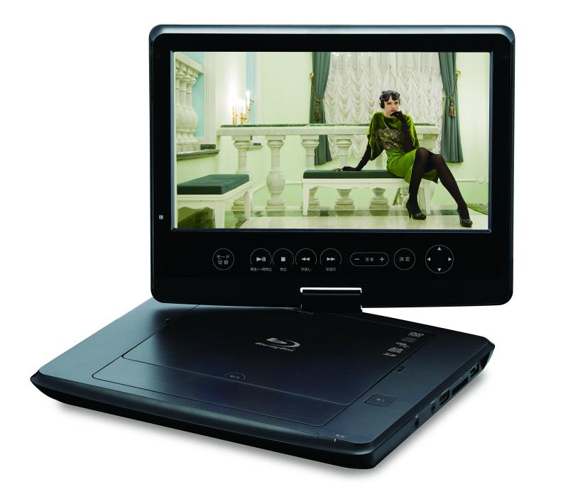 【中古】グリーンハウス 10.1型ワイドTFT液晶(LED) ポータブル ブルーレイプレーヤー GH-PBD10D-BK
