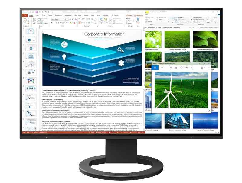 【中古】EIZO ビジネススタンダードモニター | FlexScan EV2485-BK | 24.1型WUXGA・USB Type-C・ブラック