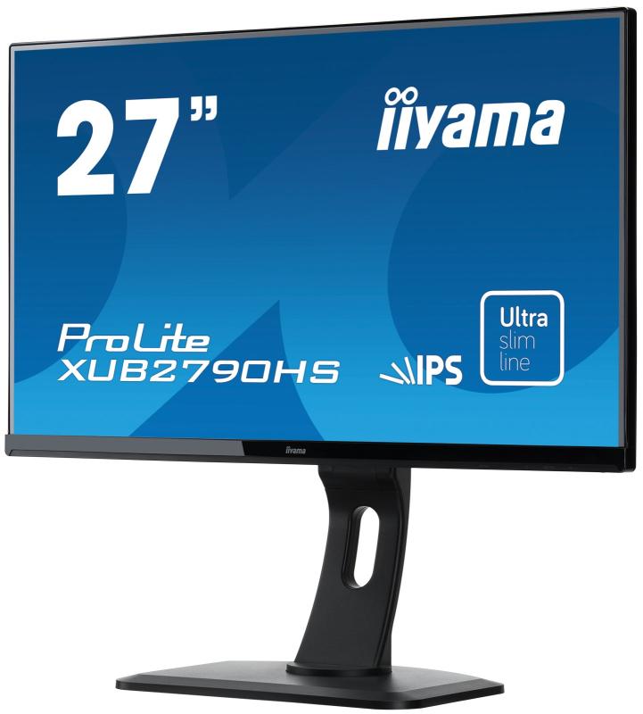 【中古】iiyama 見せびらかす 管する XUB2790HS-B1 27in/盛りだくさん固定ディスク/スリムベゼル/HDMI端子付