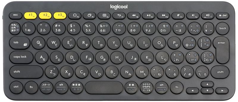 【中古】ロジクール ワイヤレスキーボード 無線 キーボード 薄型 小型 K380BK Bluetooth ワイヤレス Windows Mac iOS Android Chrome K380 国内正規品