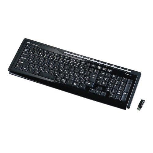 【中古】サンワサプライ ワイヤレスキーボード ブラック SKB-WL10BK
