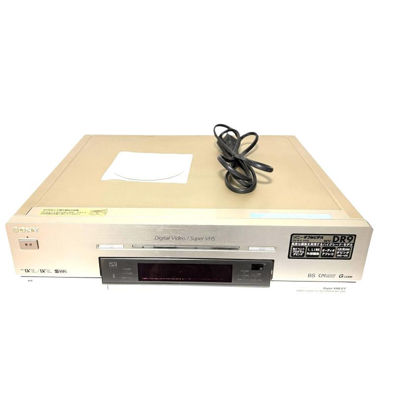【中古】ソニー S-VHSハイファイ/miniDV デジタルダブルビデオデッキ WV-DR9 ケーブル付 (デパート 高額品/常温倉庫)|ソファポテト