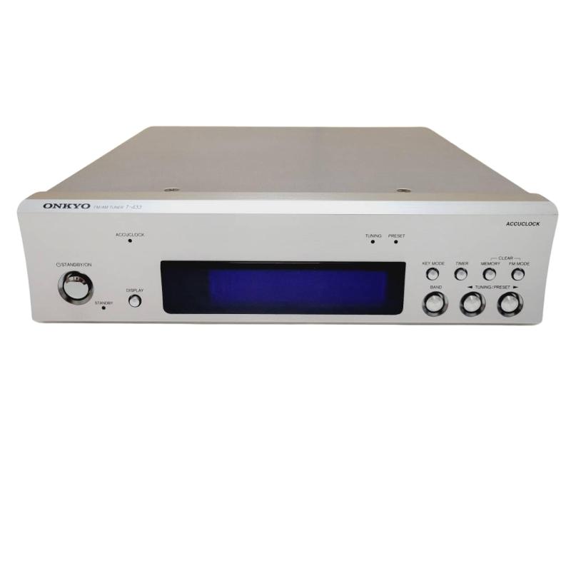 【中古】ONKYO INTEC275 FMステレオ/AMチューナー T-433(S) /シルバー
