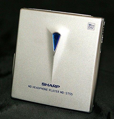 【中古】SHARP シャープ MD-ST55-S アークティックシルバー ポータブルMDプレーヤー（MD再生専用機/MDウォークマン）