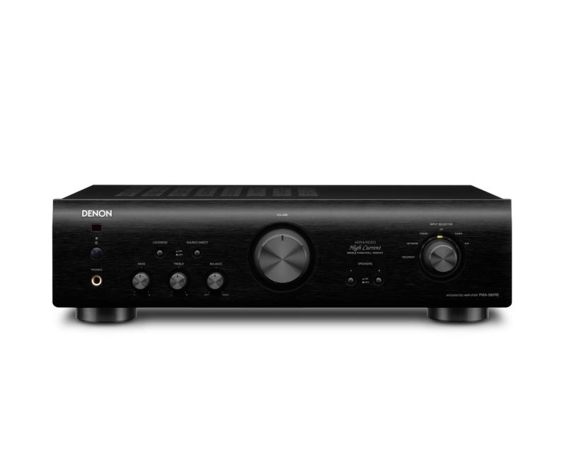 【中古】Denon プリメインアンプ エントリークラス ブラック PMA-390RE-K