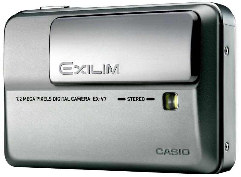 【中古】CASIO デジタルカメラ EXILIM (エクシリム) Hi-ZOOM EX-V7SR シルバー｜ソファポテト