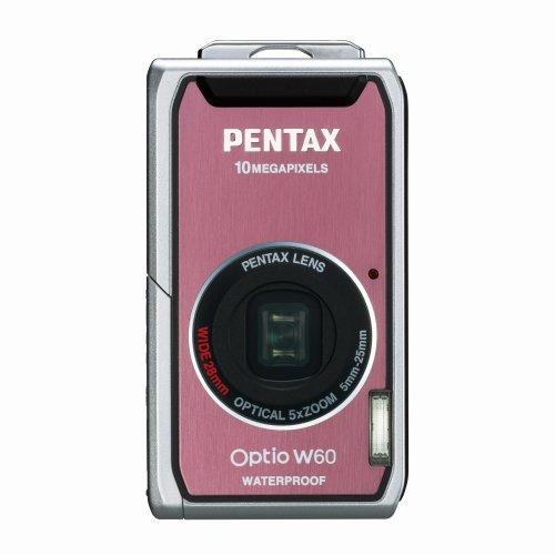 【中古】PENTAX デジタルカメラ OPTIO (オプティオ) W60 コーラルピンク 1000万画素 光学5倍ズーム OPTIOW60P