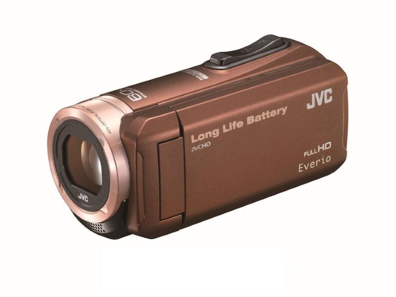 【中古】JVC KENWOOD JVC ビデオカメラ EVERIO 内蔵メモリー32GB ブラウン GZ-F100-T|ソファポテト